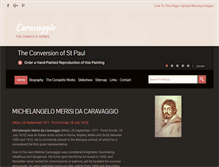 Tablet Screenshot of caravaggio-foundation.org